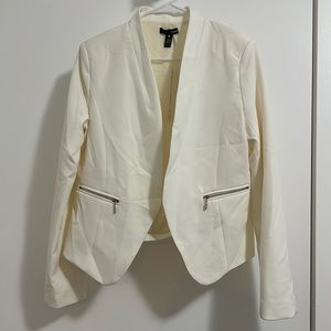 NWT Aqua 100% Bloomingdale’s Exclusive White Jacket Size Medium